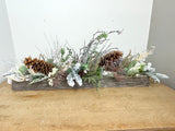 43" Rustic Pine Cones Barn Box- Pickup Only