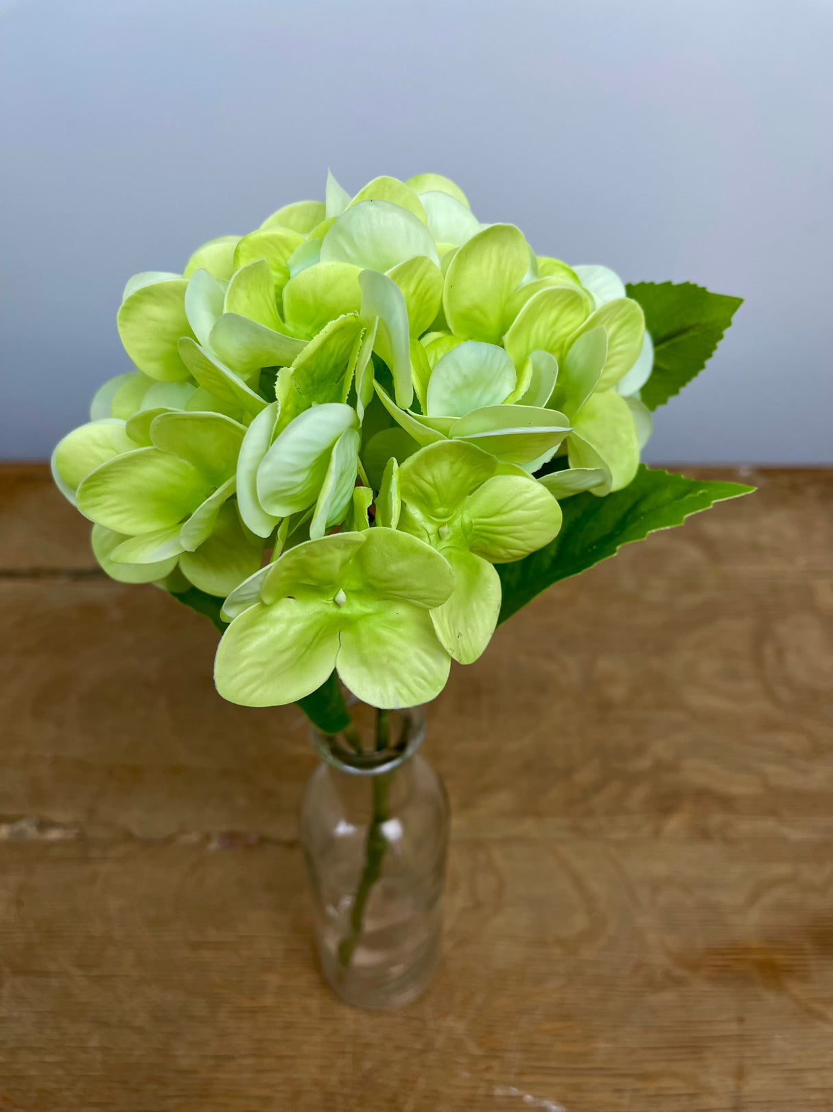 Green Real Touch Hydrangea Pick