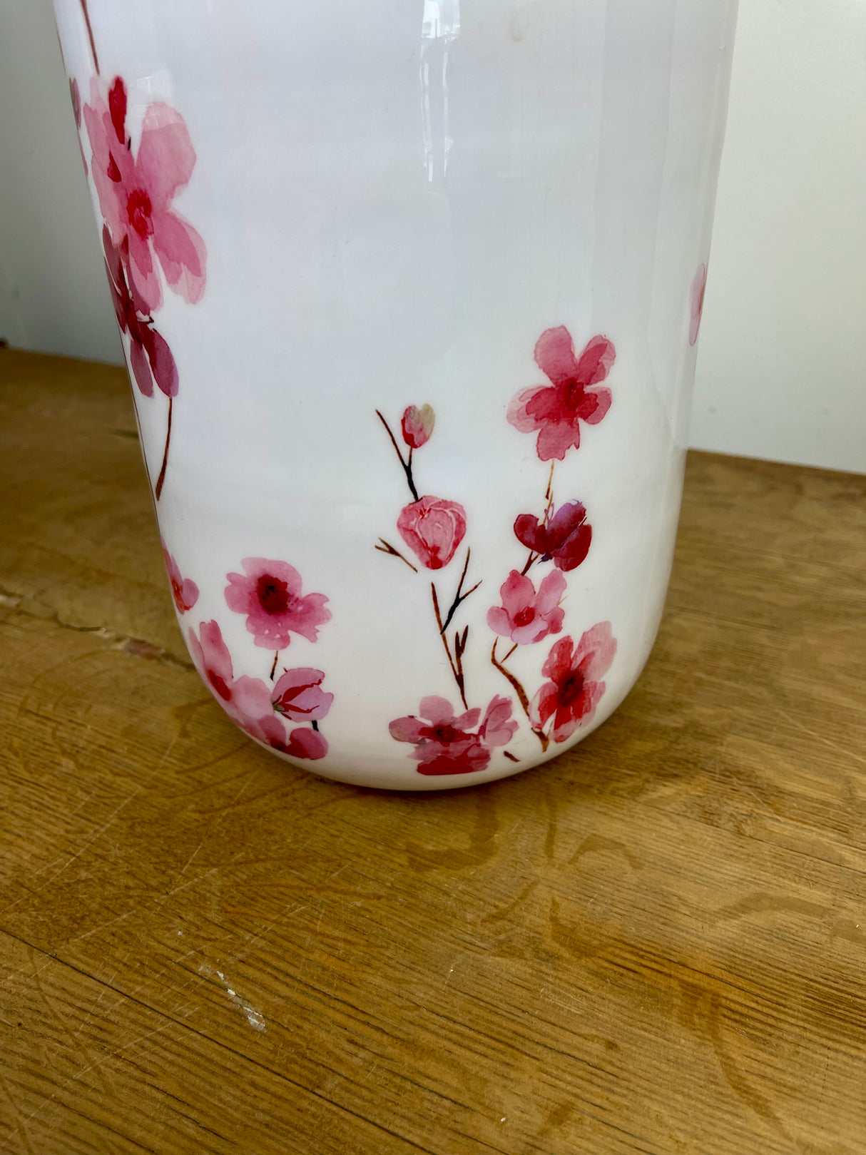 Cherry Blossom Enameled Vase - 3 Sizes