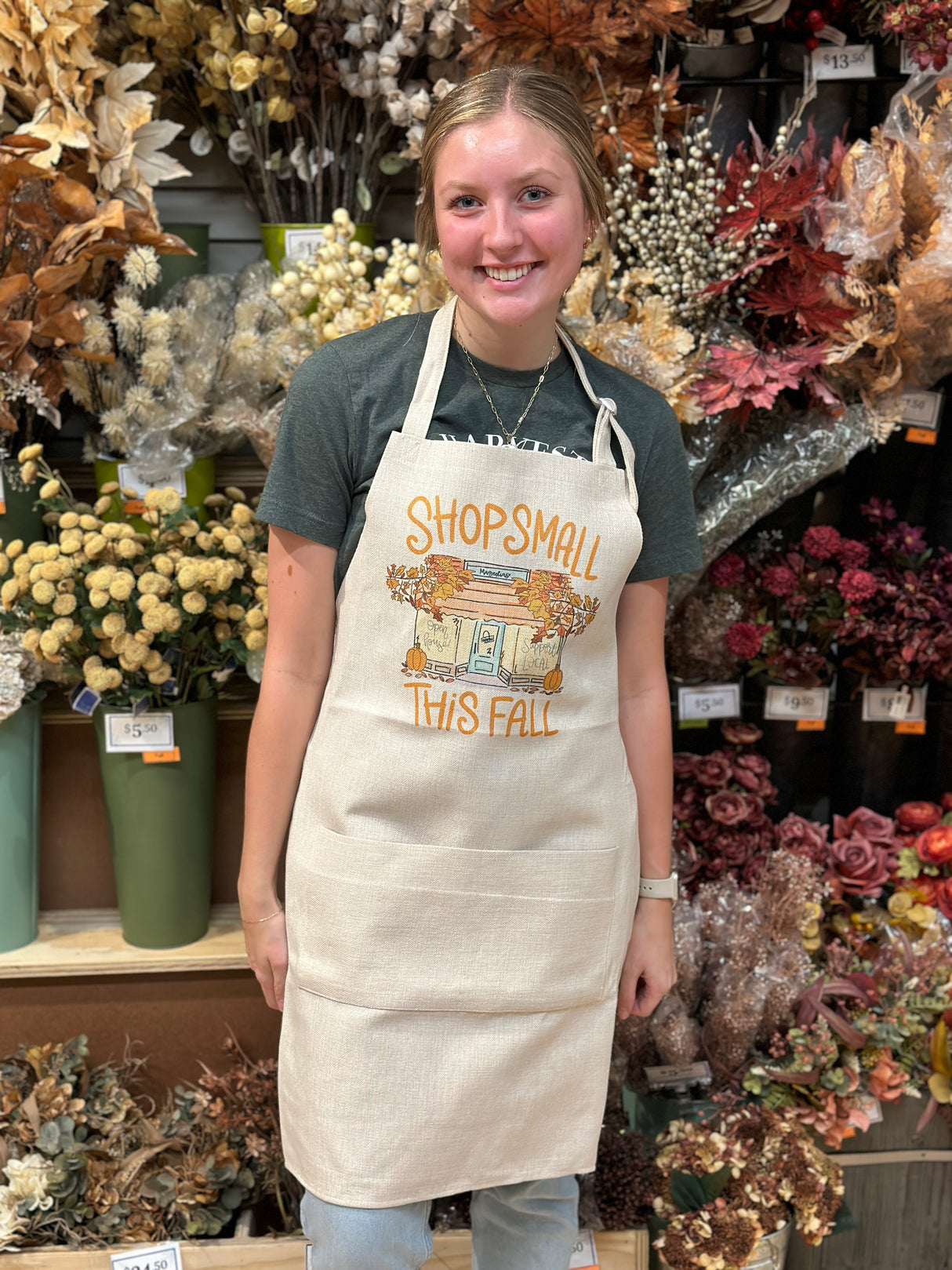 Shop Small This Fall Magnolias Apron