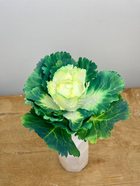 Cream & Green Cabbage Pick