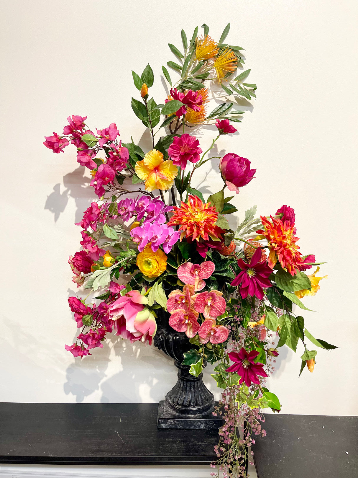 45" Floral Fantasy Wall Vase- PICKUP ONLY