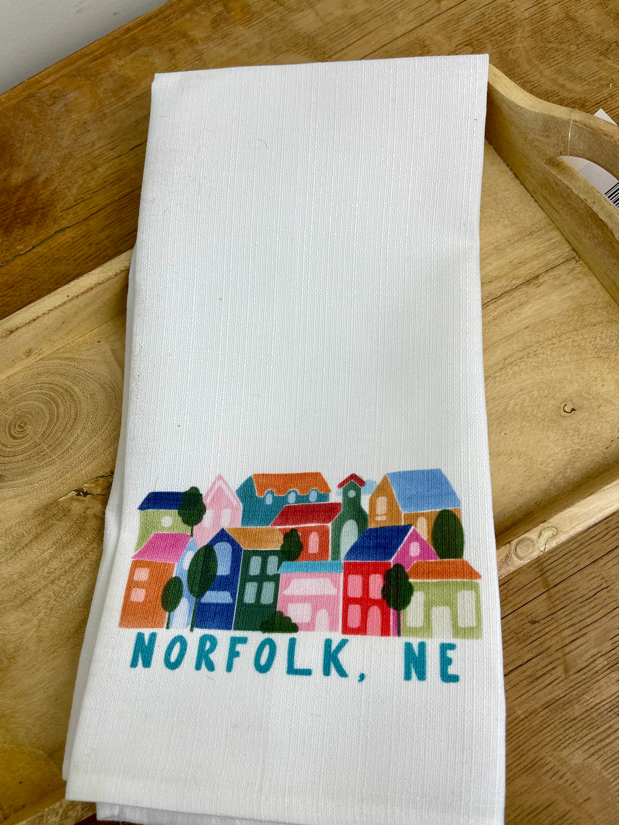 Stacked Hometown Norfolk Dish Towel