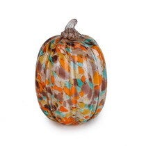 11" Edessa Glass Pumpkin
