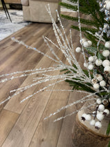 White Glitter Firework Spray