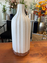 Large Rockland Ribbed Vase