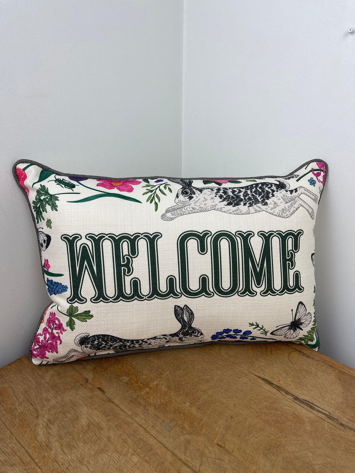 Little Garden Welcome Lumbar Pillow