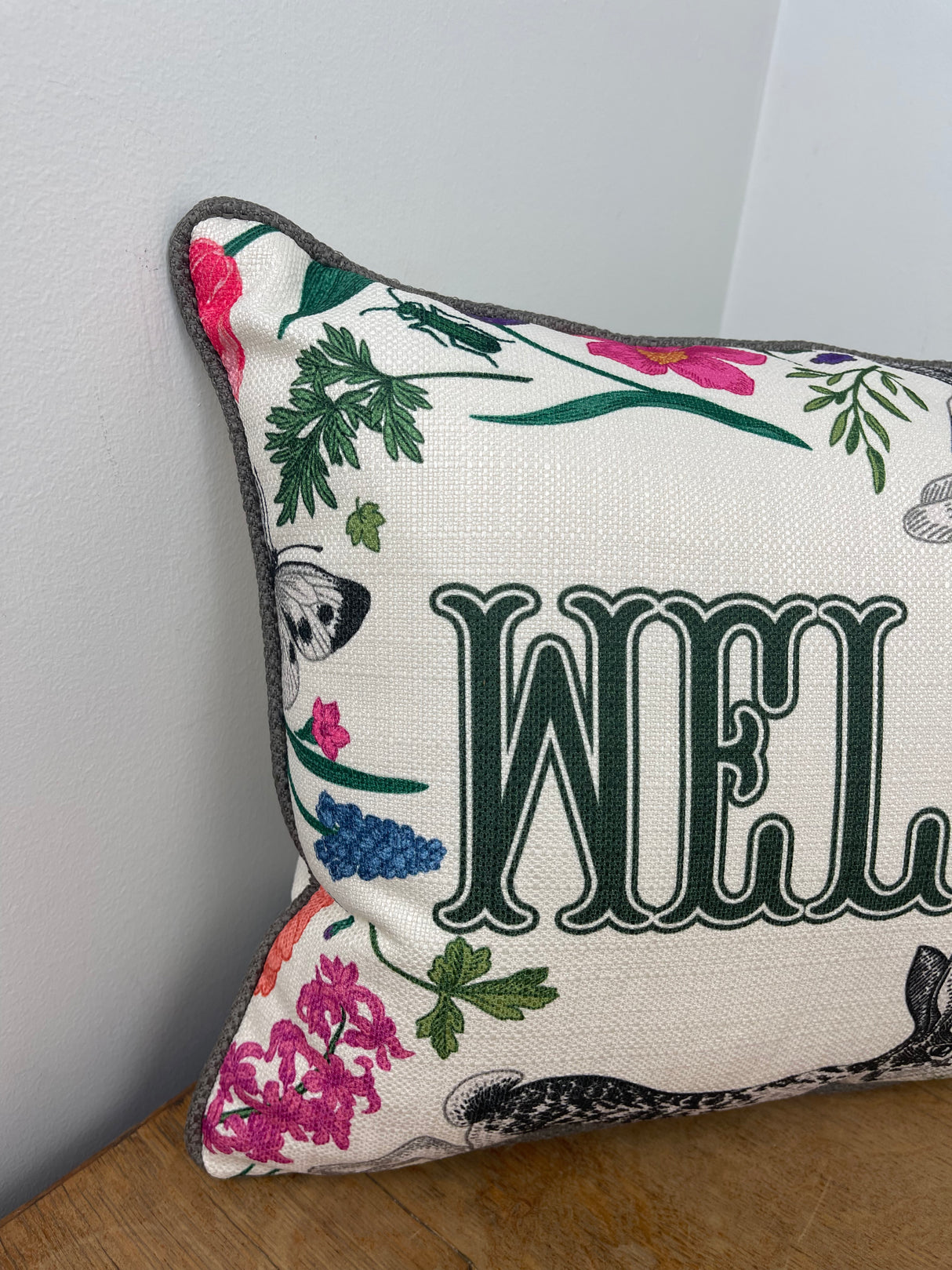 Little Garden Welcome Lumbar Pillow