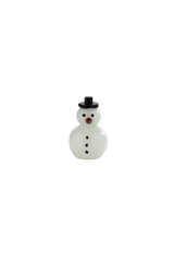 Glass Snowman Accent