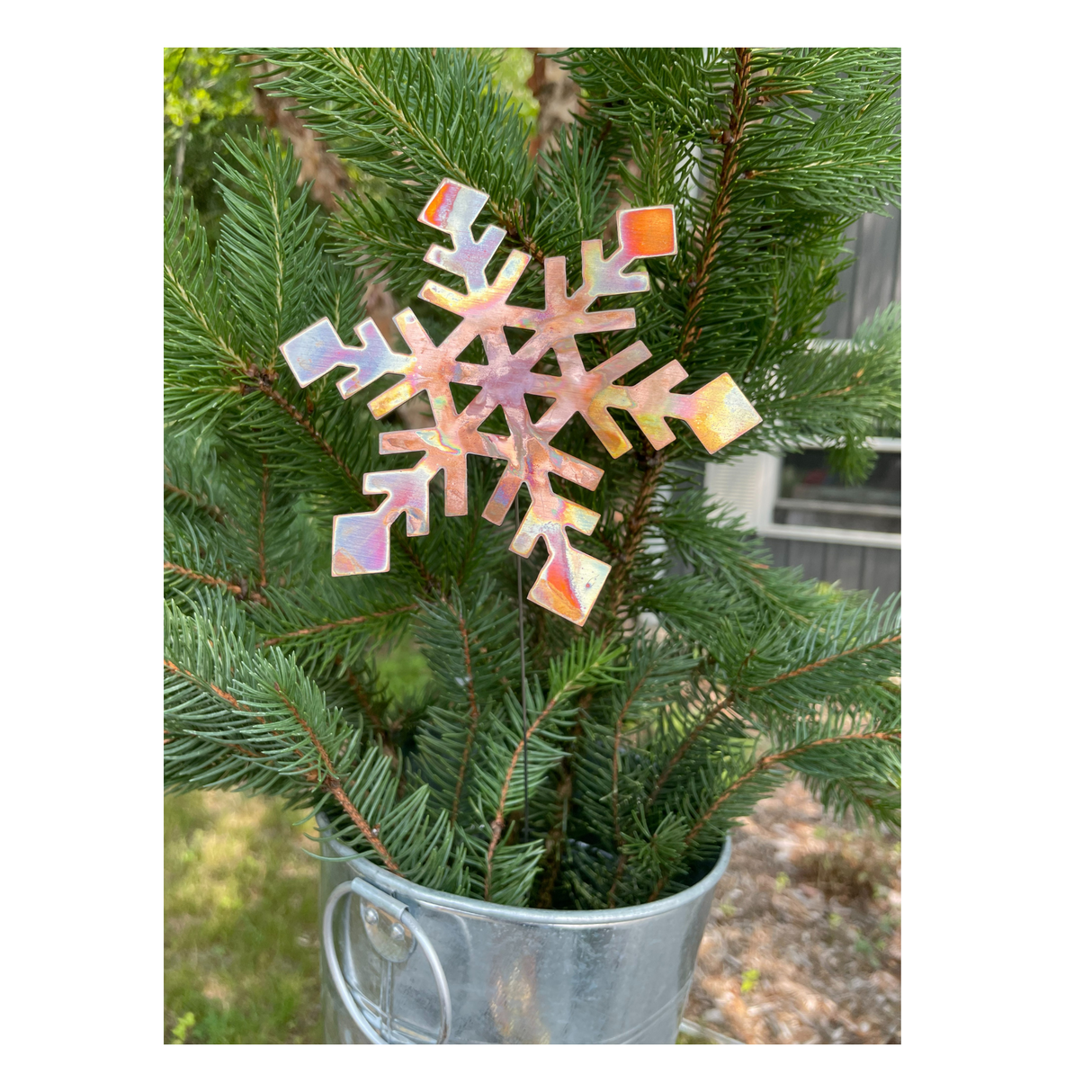 Natural Copper Snowflake small