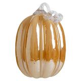 Orange Blown Glass Pumpkin - 4 Sizes