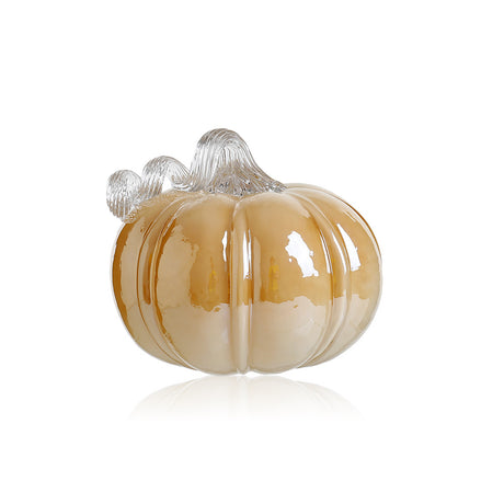 Orange Blown Glass Pumpkin - 4 Sizes