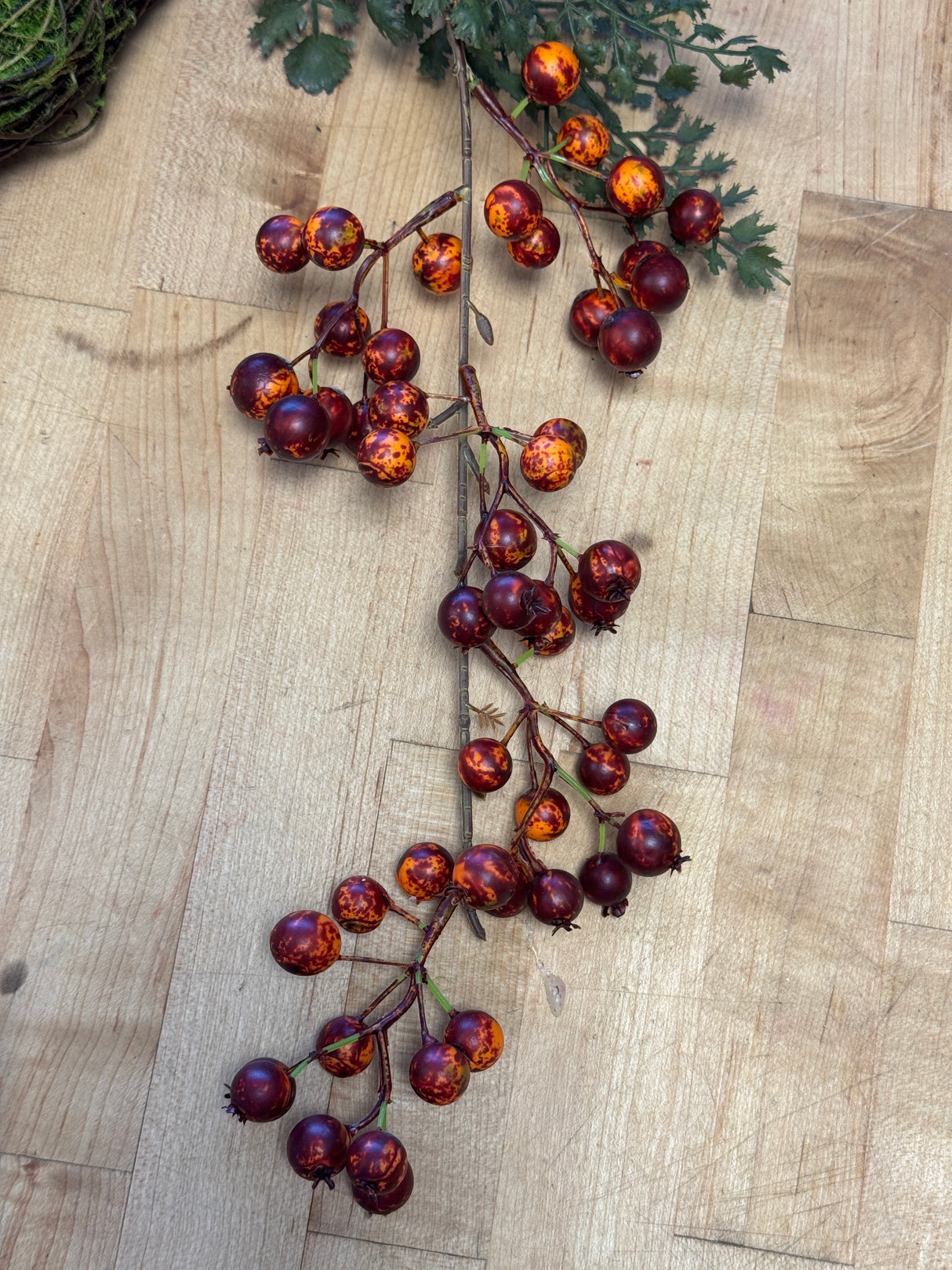 Burgundy Rosehip Berry Spray