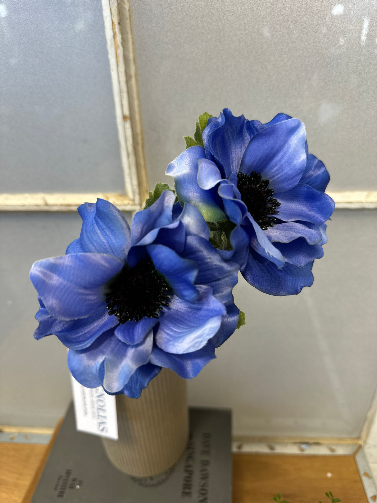 Perfect Blue Anemone Spray