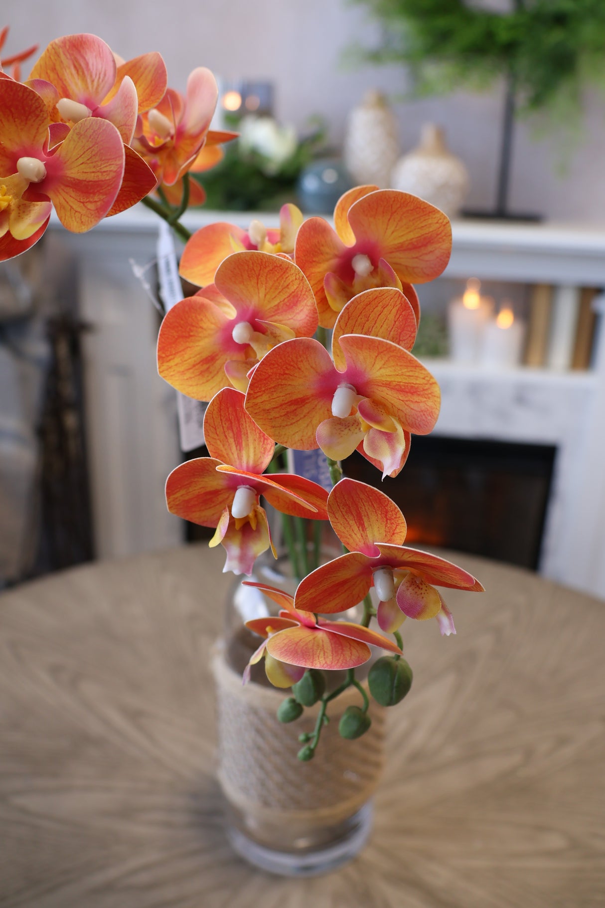 Orange Phalaenopsis Orchid Spray