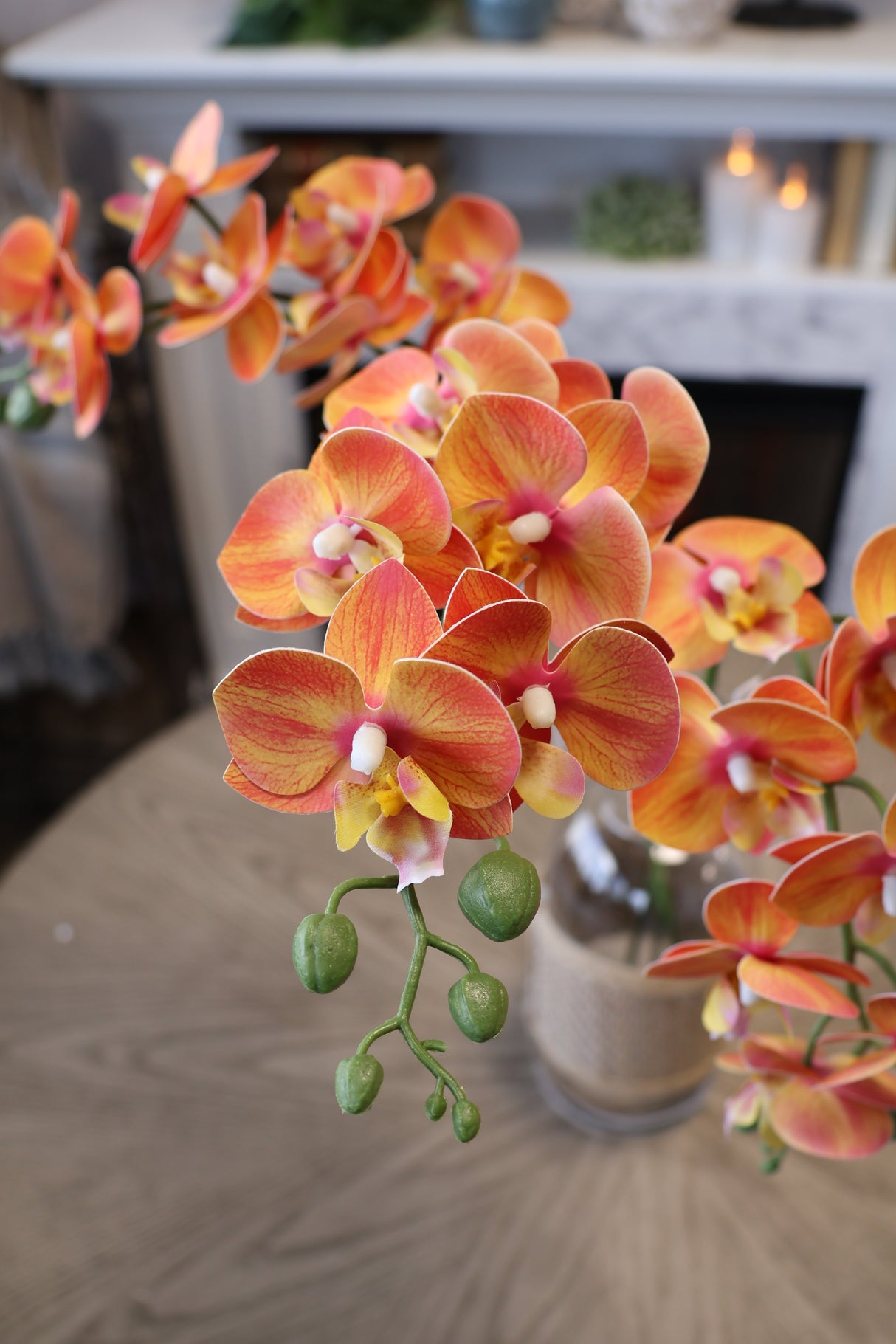 Orange Phalaenopsis Orchid Spray