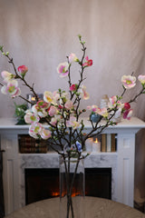 Pink Day Quince Blossom Spray