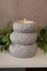 Stone Stack Fountain Candle