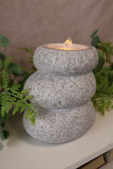 Stone Stack Fountain Candle