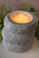 Stone Stack Fountain Candle