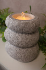 Stone Stack Fountain Candle