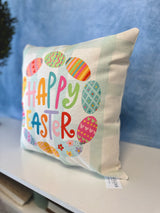 Happy Easter Wreath Pillow