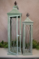 Tall Sage Green Lantern -2 Sizes