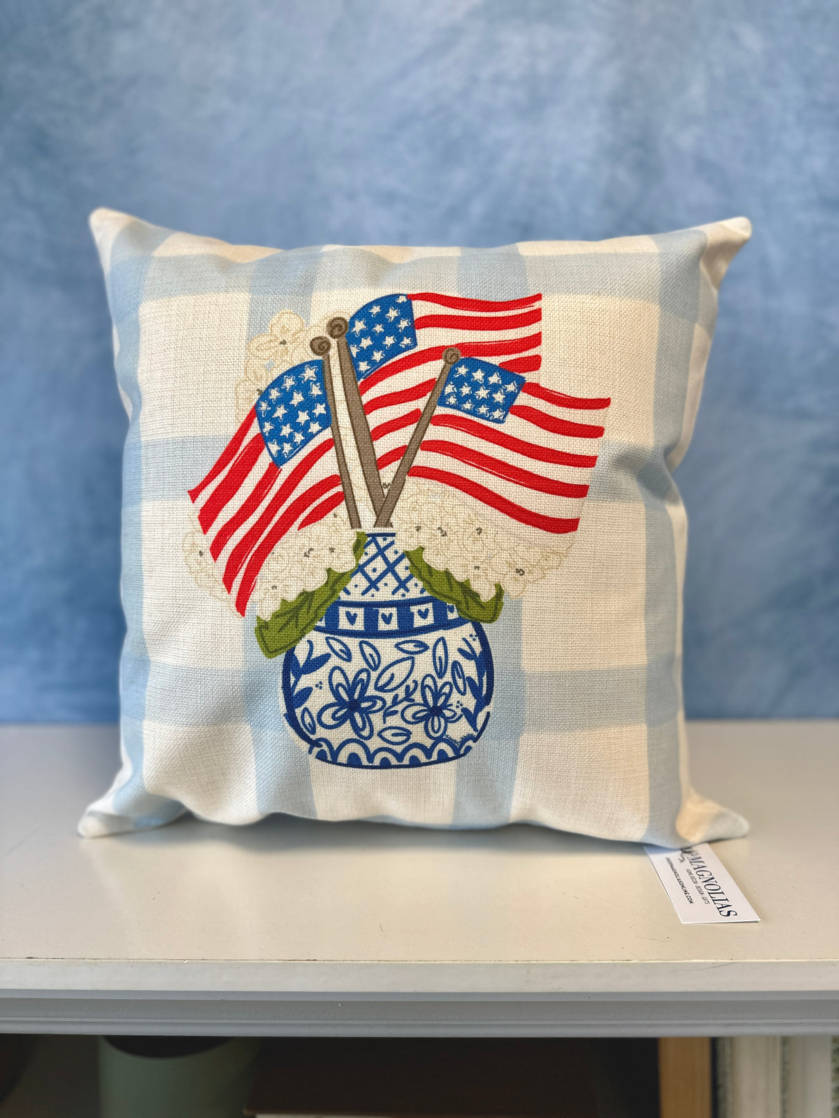 4th Hydrangea Pillow