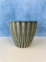 Grey Round Flower Pot