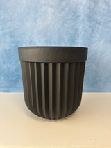 Black Round Flower Pot