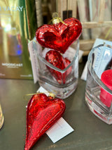 Glass Heart Ornament