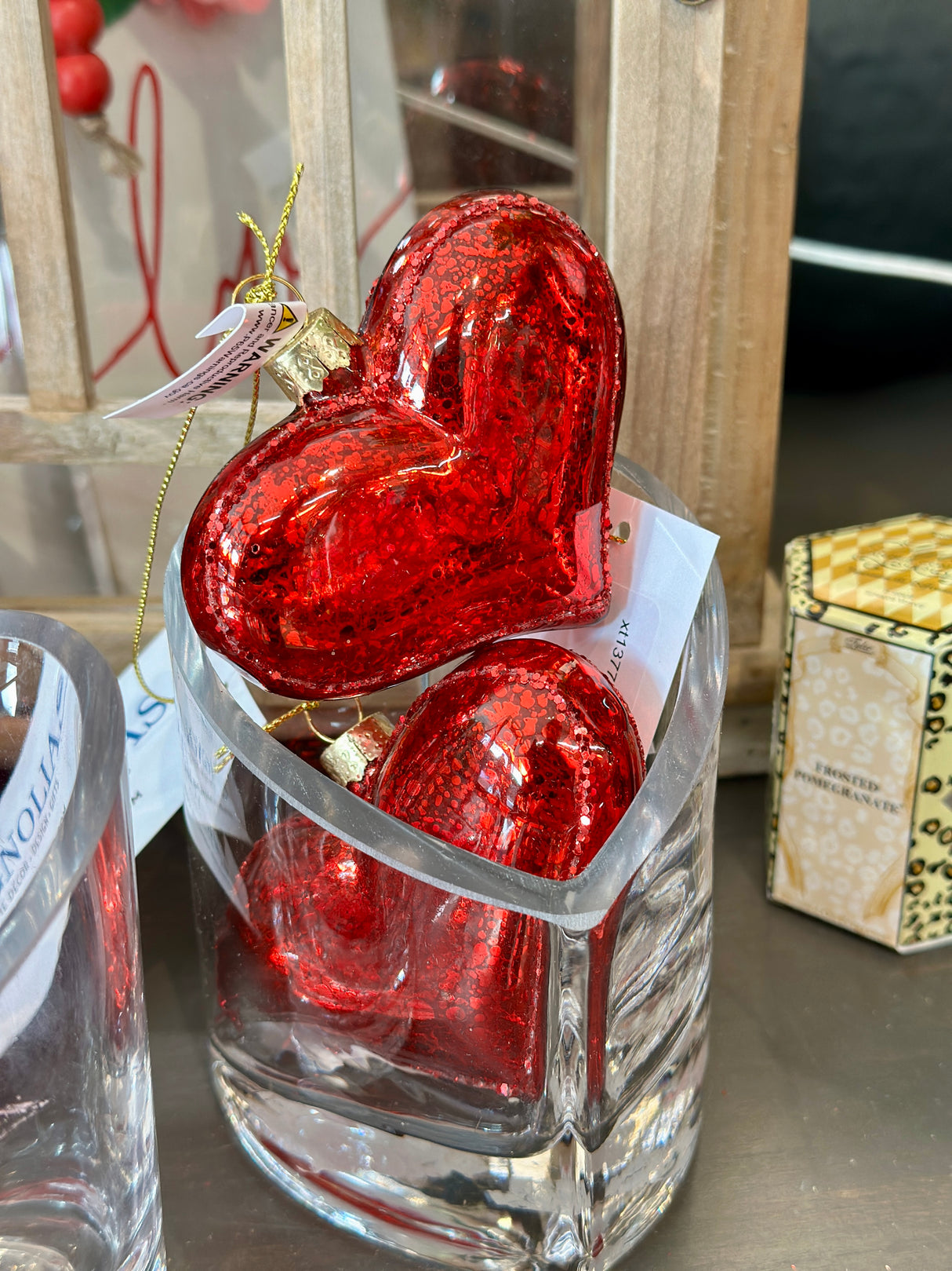 Glass Heart Ornament