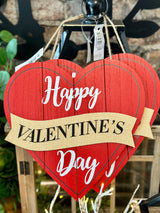 Happy Valentine's Day Wooden Sign