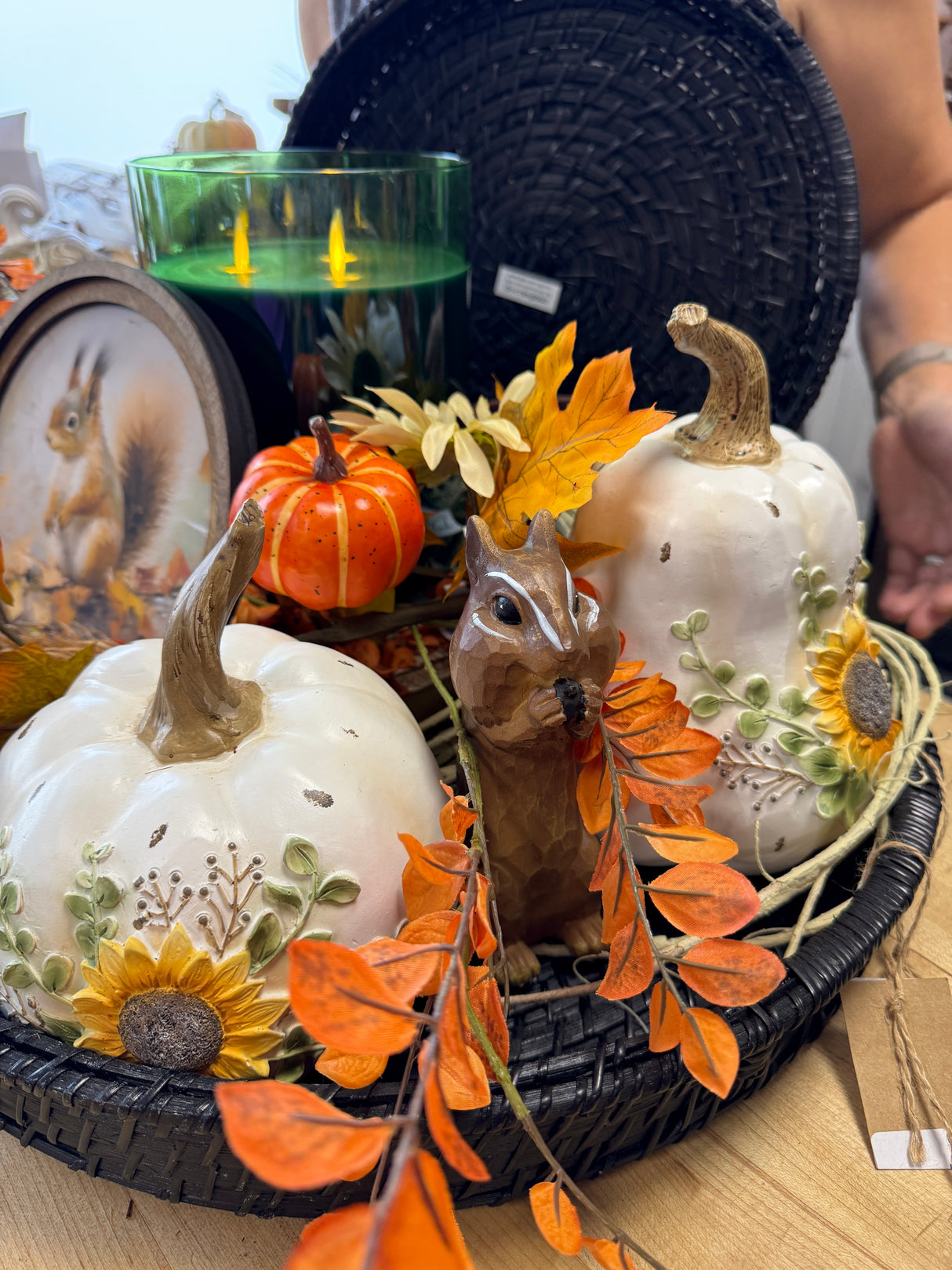 Resin Sunflower Pumpkin - 2 Sizes