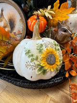 Resin Sunflower Pumpkin - 2 Sizes