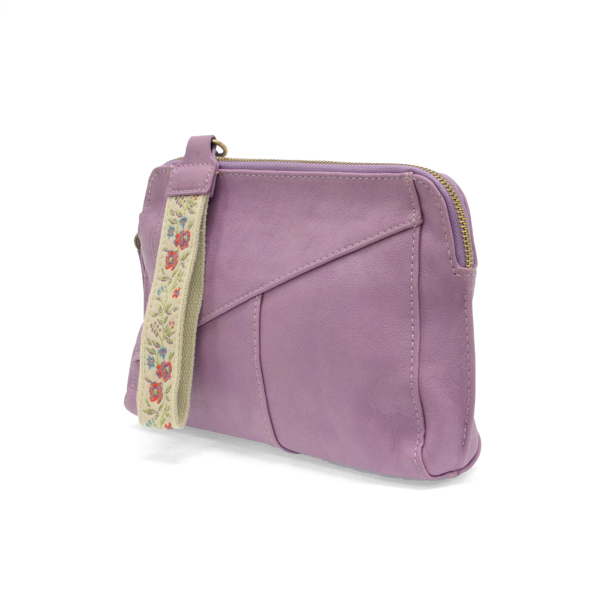 Lilac Gigi Crossbody with Woven Wrist Strap