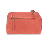 Coral Gigi Crossbody with Woven Wrist Strap