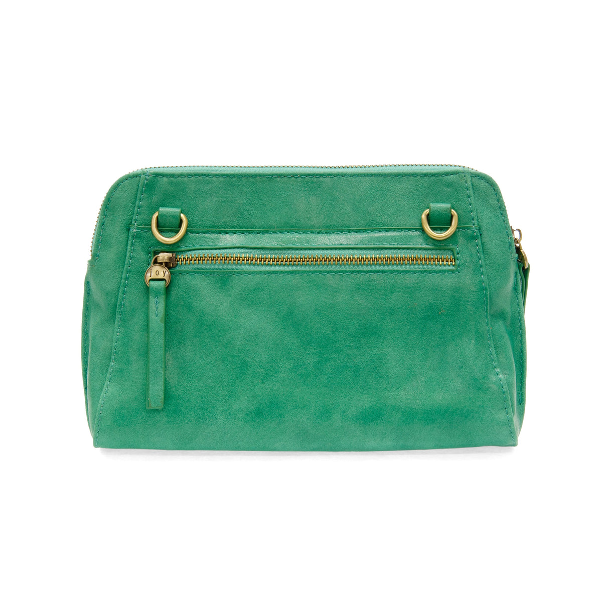 Green Gigi Crossbody with Woven Wrist Strap