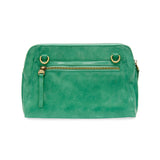 Green Gigi Crossbody with Woven Wrist Strap