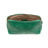 Green Gigi Crossbody with Woven Wrist Strap