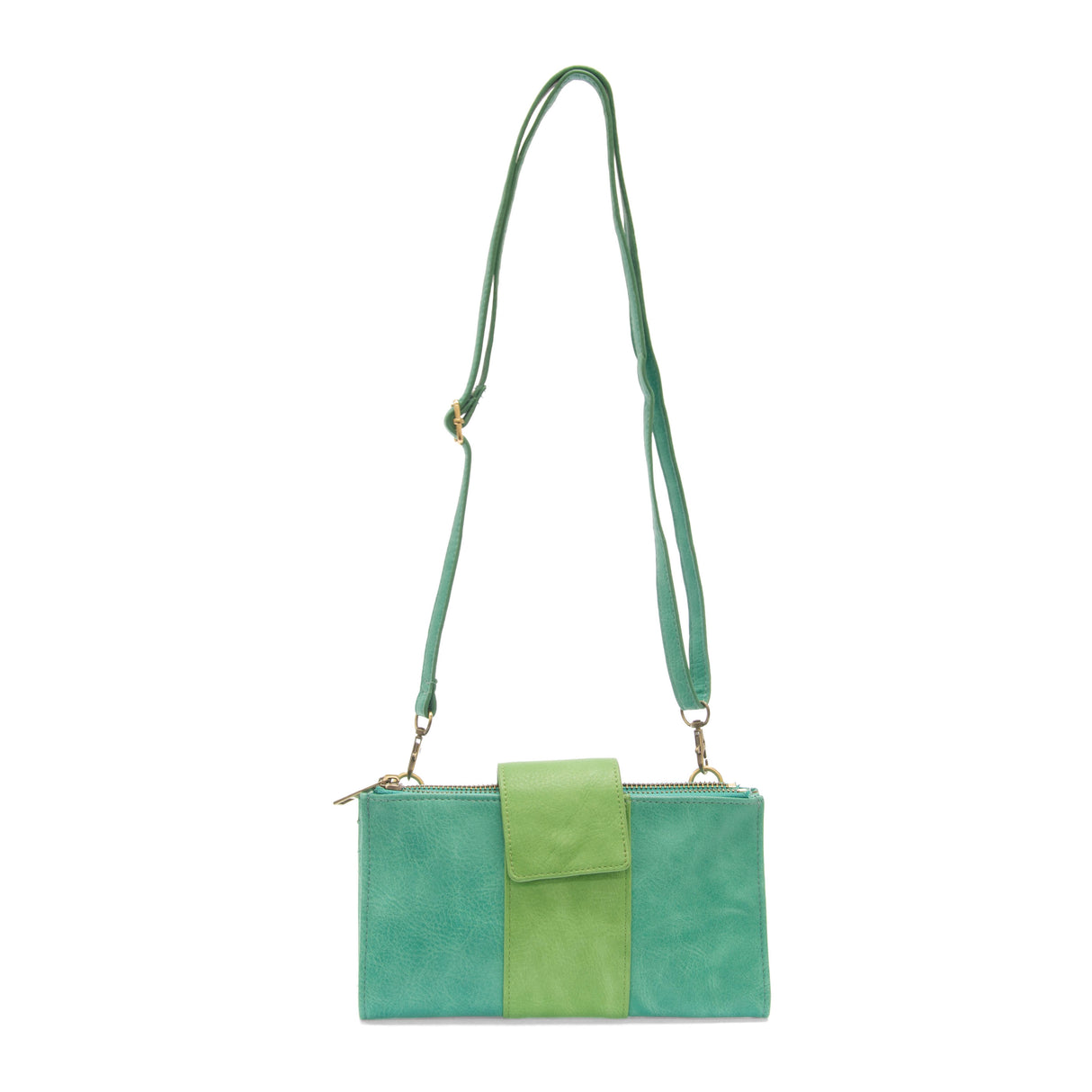 Turquiose/Green Camryn ColorBlock Wallet Crossbody