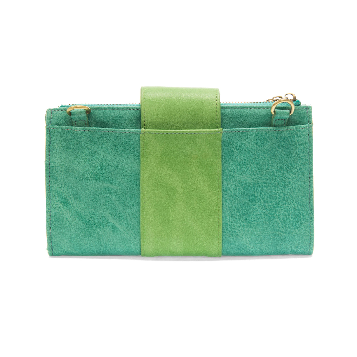 Turquiose/Green Camryn ColorBlock Wallet Crossbody