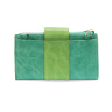 Turquiose/Green Camryn ColorBlock Wallet Crossbody