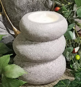 Stone Stack Fountain Candle