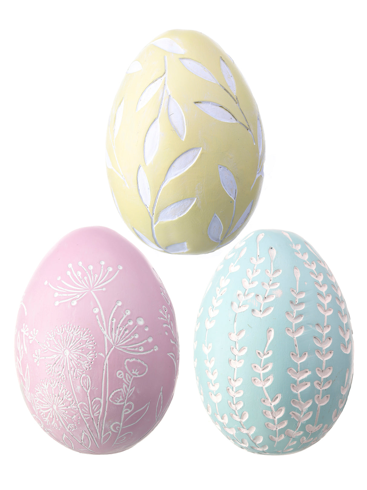 Pastel Leaf Easter Egg -3 Colors