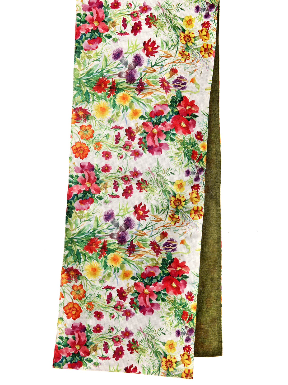 Fabric Summer Floral Table Runner