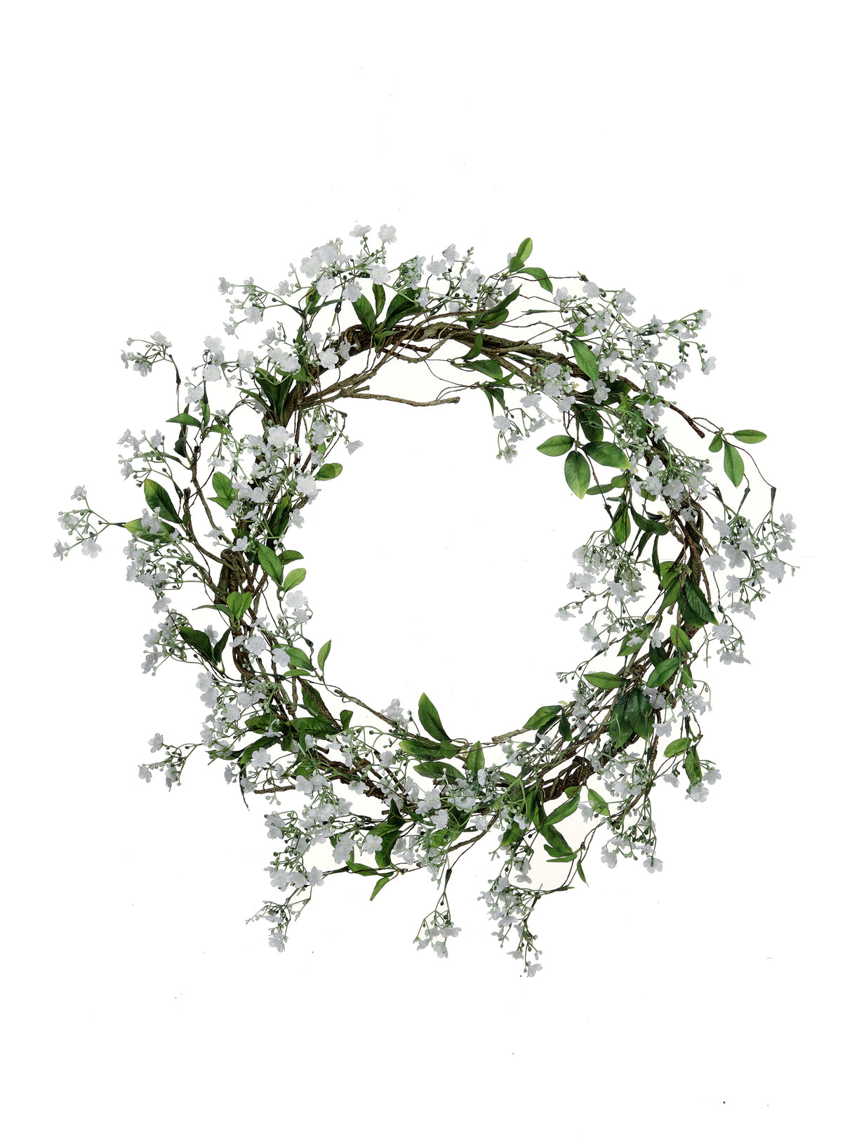 24" White Fairy Blossom Wreath