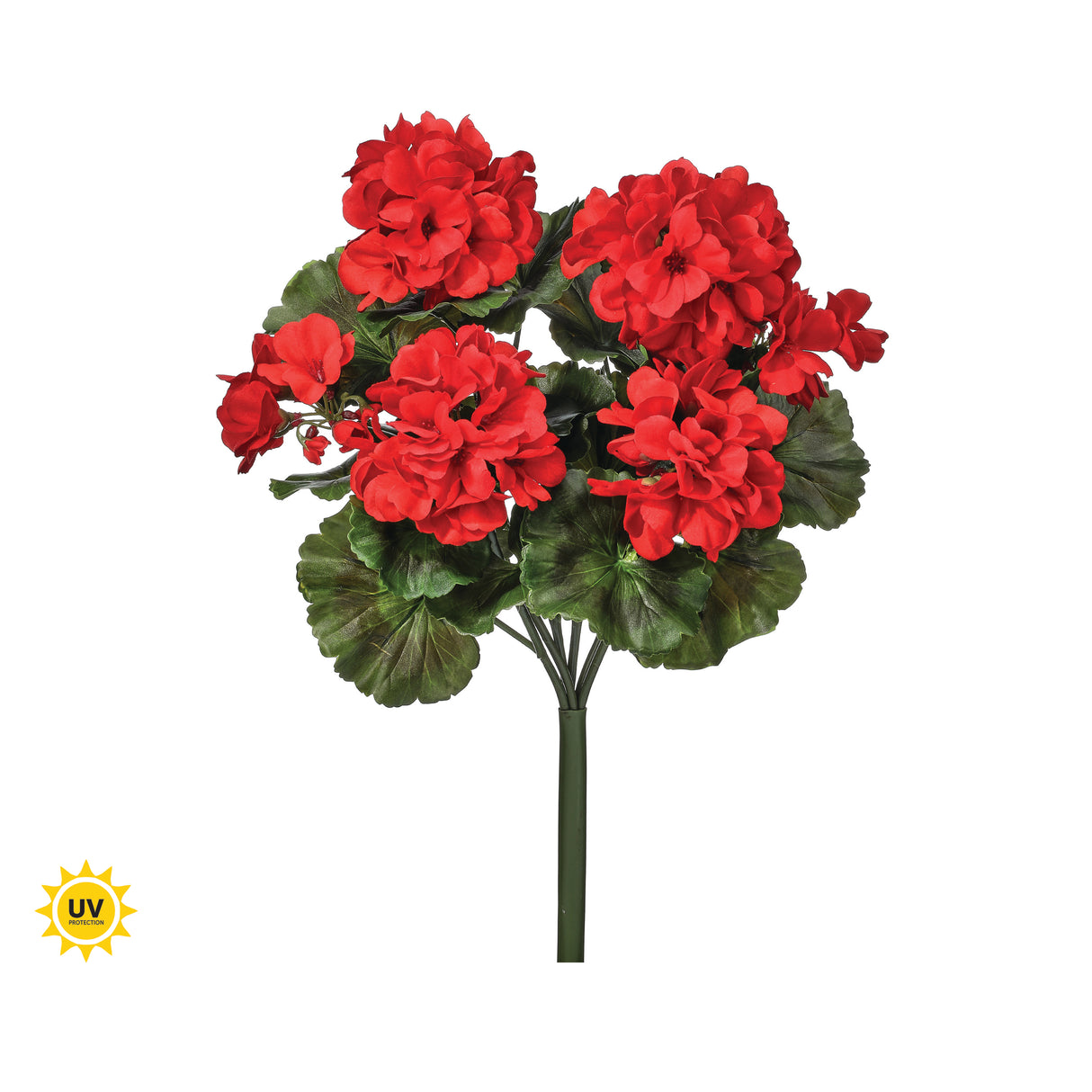 UV Protect Red Geranium Bush