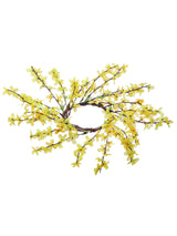 14" Wild Forsythia Candle Ring