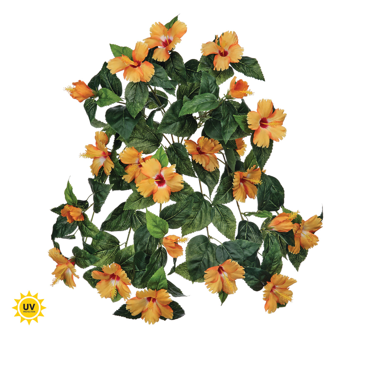 UV Protect Orange Hanging Hibiscus Plant